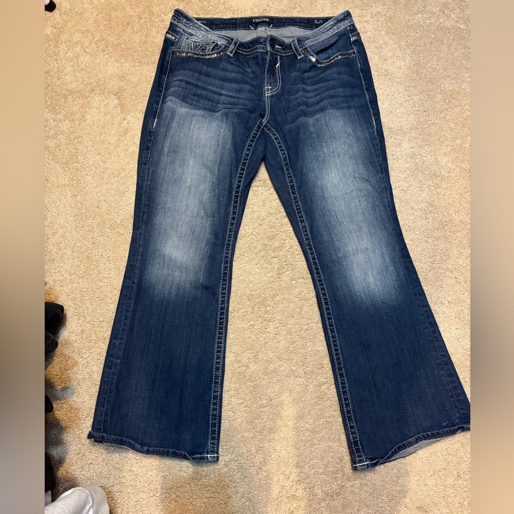Women’s Size 16 Length 32 Vigoss Heritage Fit Bootcut Jeans